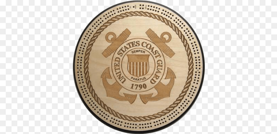 Coast Guard Seal Cribbage Board Black And White, Logo, Pottery, Symbol, Emblem Free Transparent Png