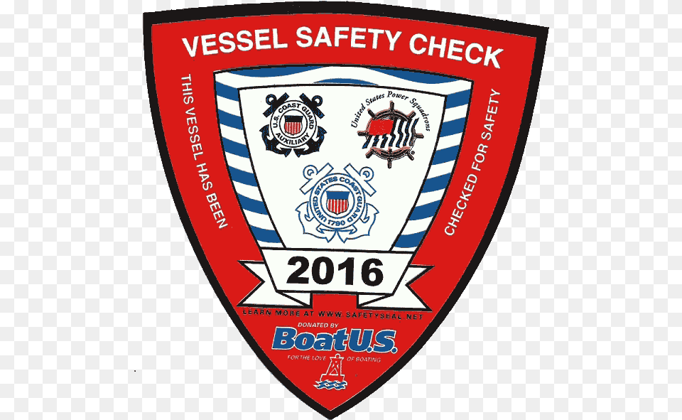 Coast Guard Vessel Inspection Sticker, Badge, Logo, Symbol, Emblem Free Transparent Png