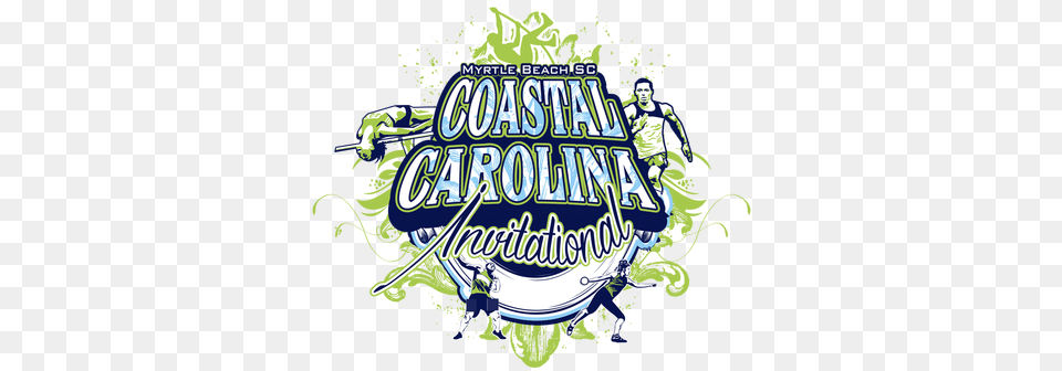 Coastal Carolina Invitational Information Coastal Carolina Graphic Design, Advertisement, Poster, Person, Male Free Png