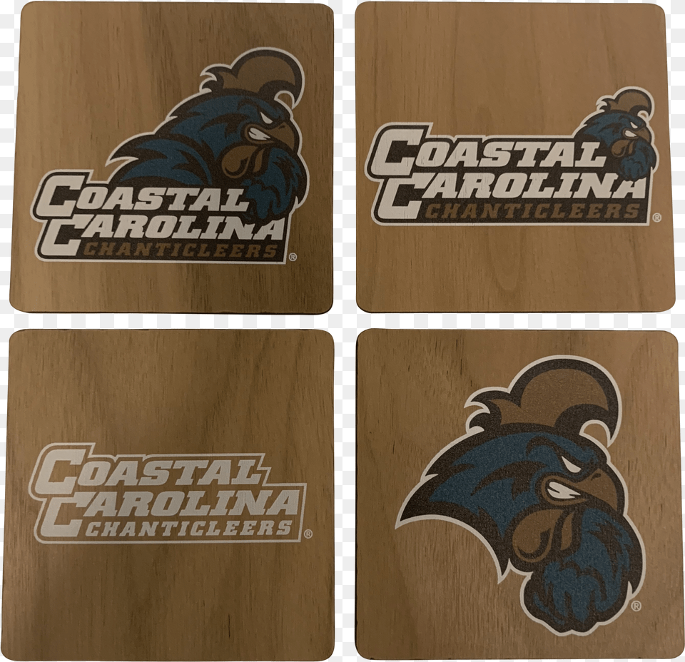 Coastal Carolina University Walnut Coaster Set Darth Vader, Sticker, Wood, Animal, Bird Free Transparent Png