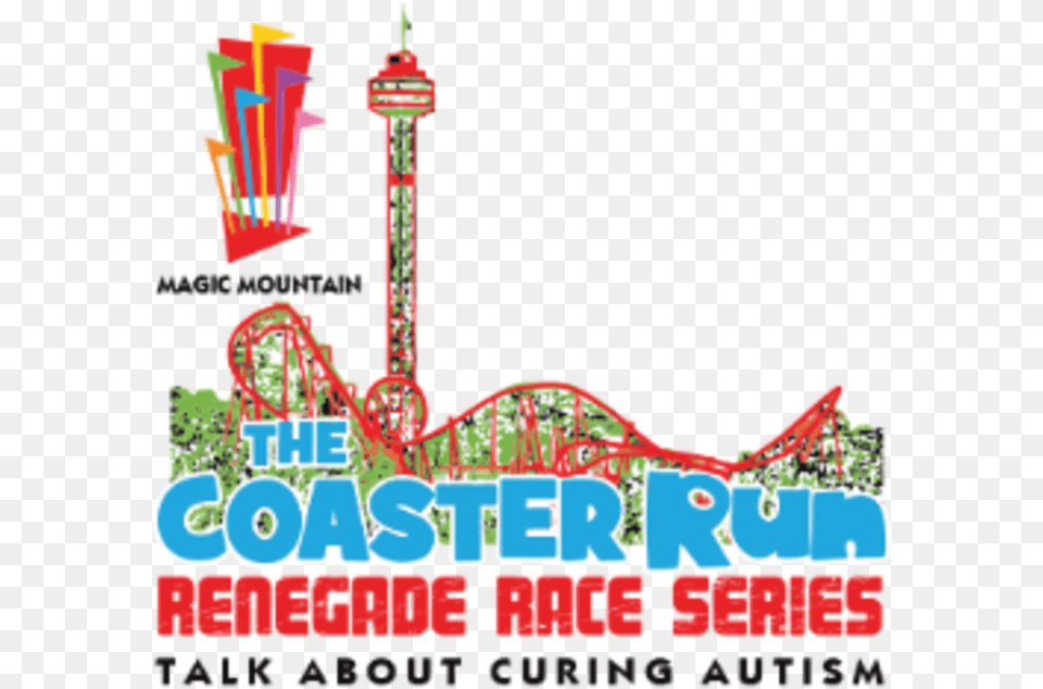 Coaster Run At Six Flags Magic Mountain, Amusement Park, Fun, Roller Coaster, Theme Park Png