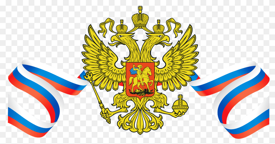 Coat Arms Russia, Emblem, Symbol, Logo, Person Png Image