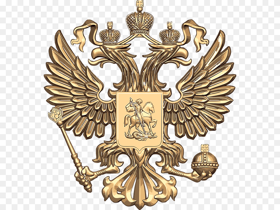 Coat Arms Russia, Symbol, Emblem, Badge, Logo Free Png