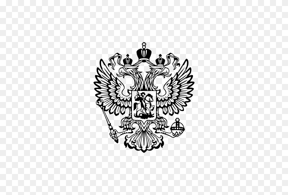 Coat Arms Russia, Gray Png