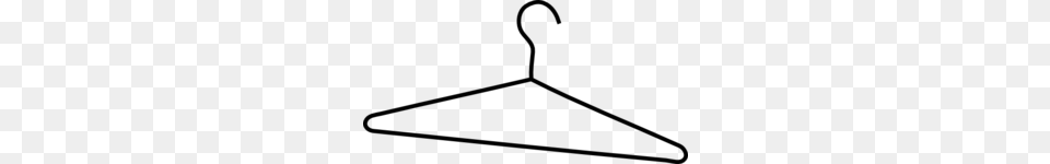 Coat Hanger Clip Art, Gray Free Png