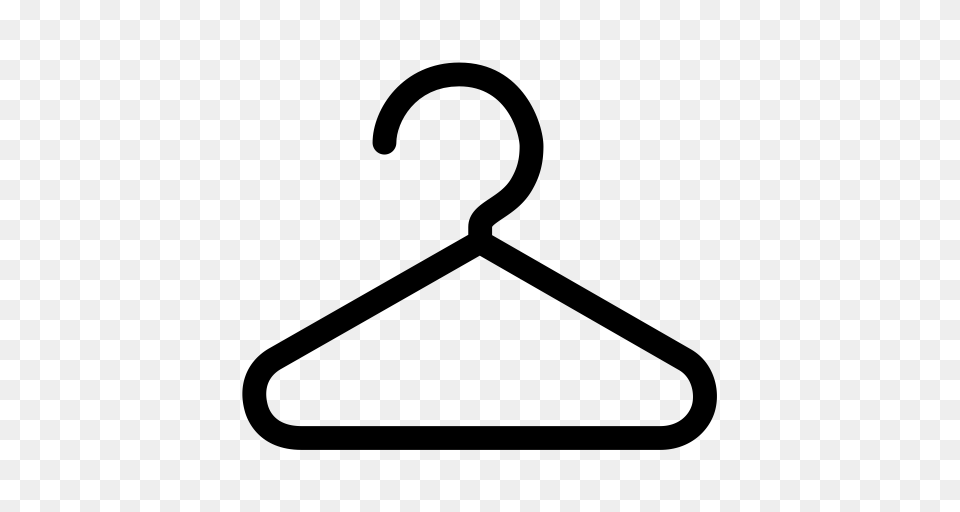 Coat Hanger Coat Hooks Coat Rack Icon With And Vector Format, Gray Free Transparent Png