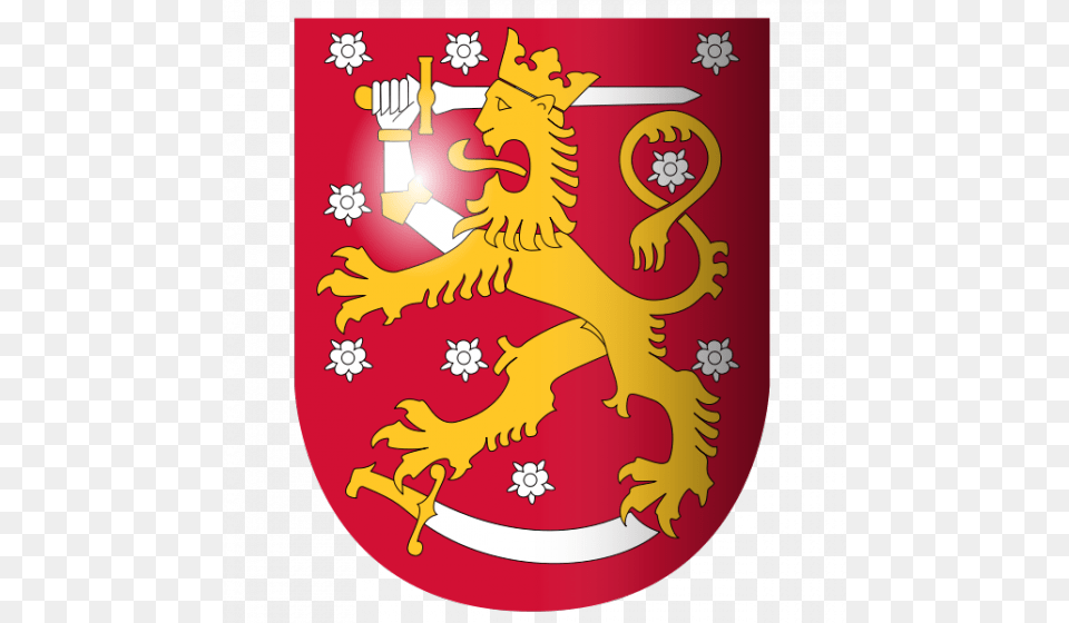 Coat Of Arm Finland Suomi Coat Of Arms, Armor, Shield, Dynamite, Weapon Png Image