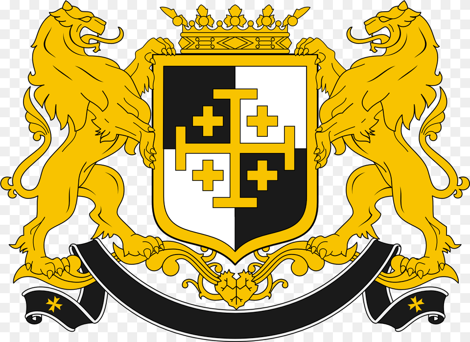 Coat Of Arms 6 St George Slaying The Dragon Coat Of Arms, Emblem, Symbol, Logo, First Aid Free Transparent Png