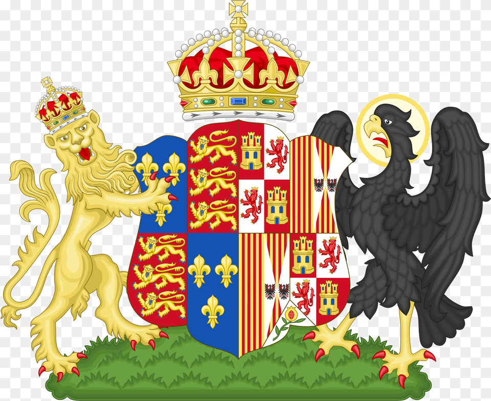 Coat Of Arms British Royal Family, Animal, Bird, Vulture Free Png