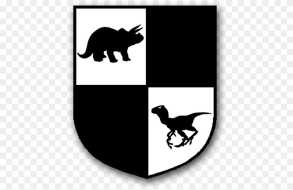 Coat Of Arms Dinosaur Coat Of Arms With A Dinosaur, Animal, Bear, Mammal, Silhouette Free Png