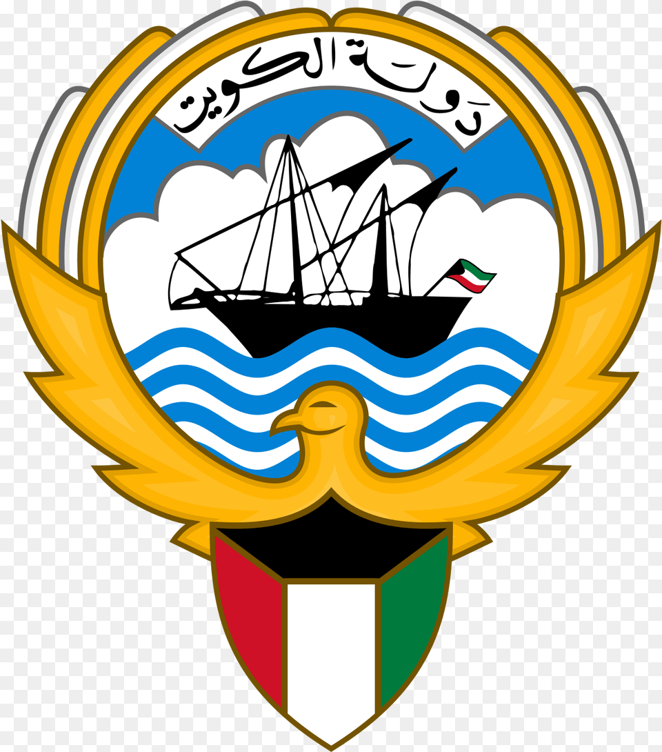 Coat Of Arms Kuwait, Badge, Logo, Symbol, Emblem Png Image