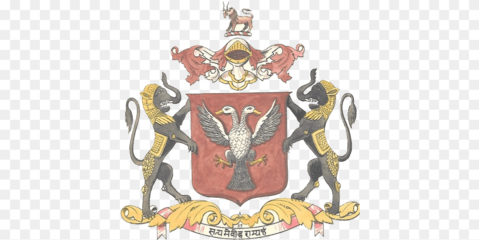 Coat Of Arms Mysore Wadiyars Emblem, Symbol, Armor, Baby, Person Free Transparent Png