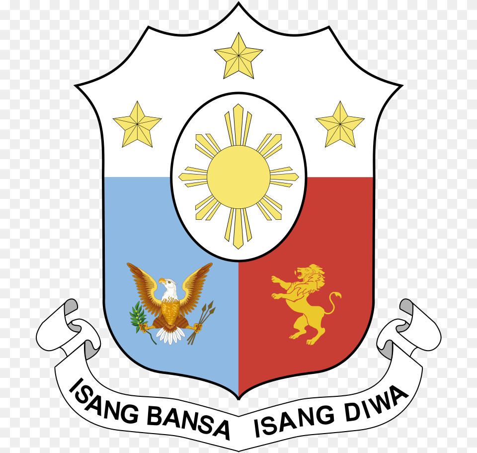 Coat Of Arms National Coat Of Arms Philippines, Armor, Baby, Person, Animal Free Png