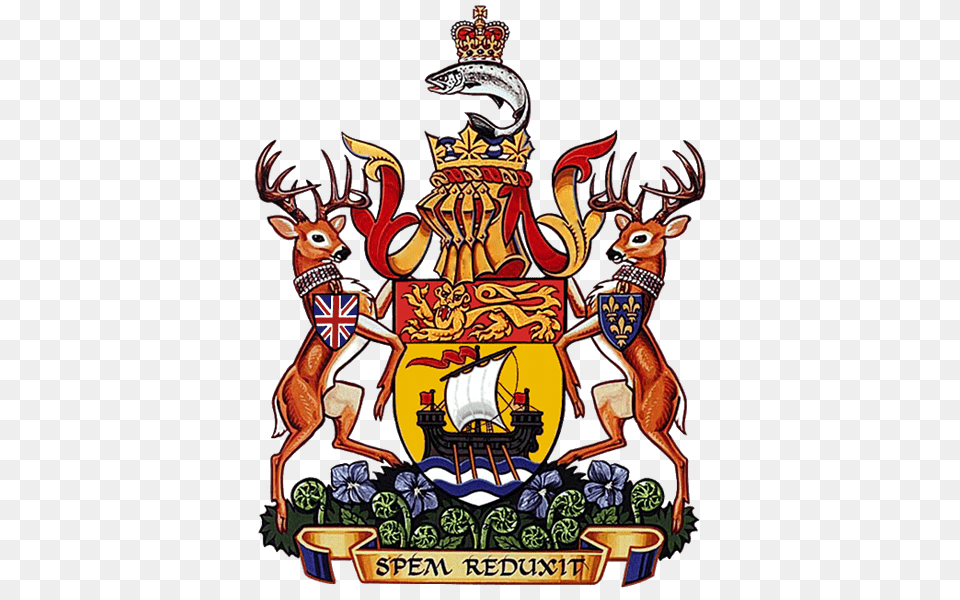 Coat Of Arms New Brunswick, Emblem, Symbol, Animal, Deer Free Png
