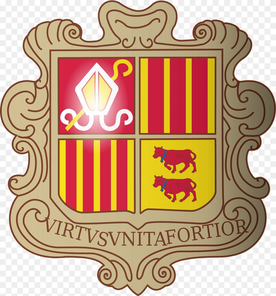 Coat Of Arms Of Andorra 3d Clipart, Armor, Shield, Emblem, Symbol Png