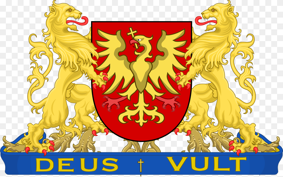 Coat Of Arms Of Ashukovo Netherlands Coat Of Arms, Emblem, Symbol, Animal, Lion Free Transparent Png