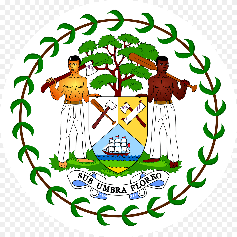 Coat Of Arms Of Belize 1981 2019 Clipart, Adult, Person, Man, Male Png