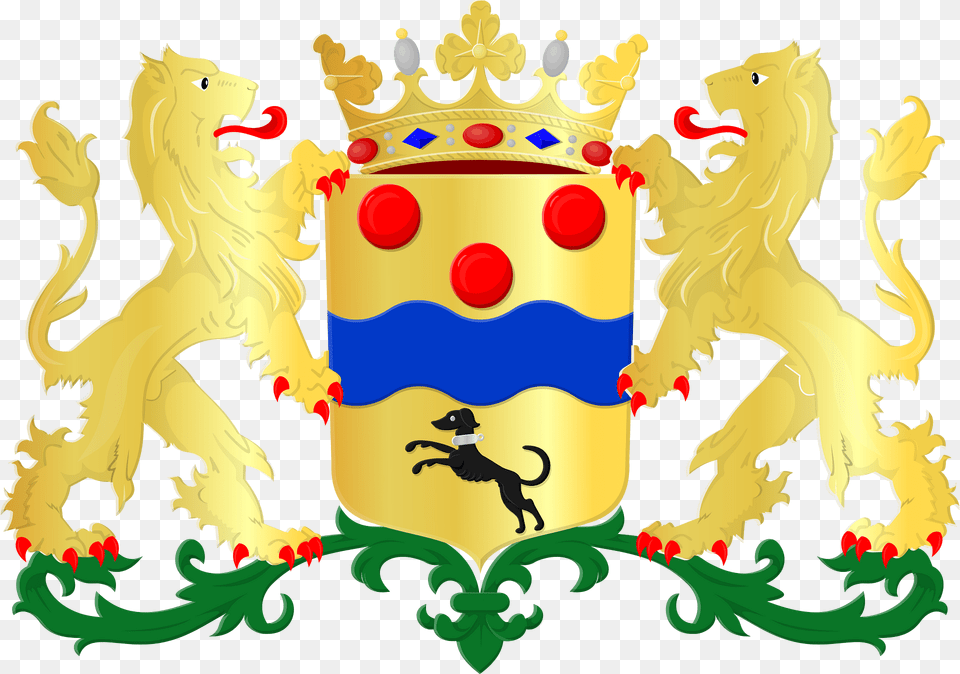 Coat Of Arms Of Berkelland Clipart, Animal, Canine, Dog, Mammal Free Transparent Png