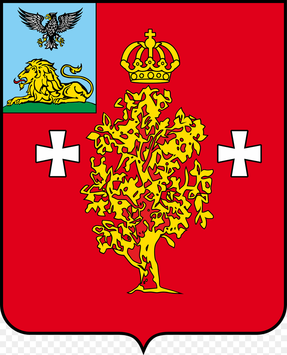 Coat Of Arms Of Borisovka Belgorod Oblast Clipart, Animal, Lion, Mammal, Wildlife Free Transparent Png