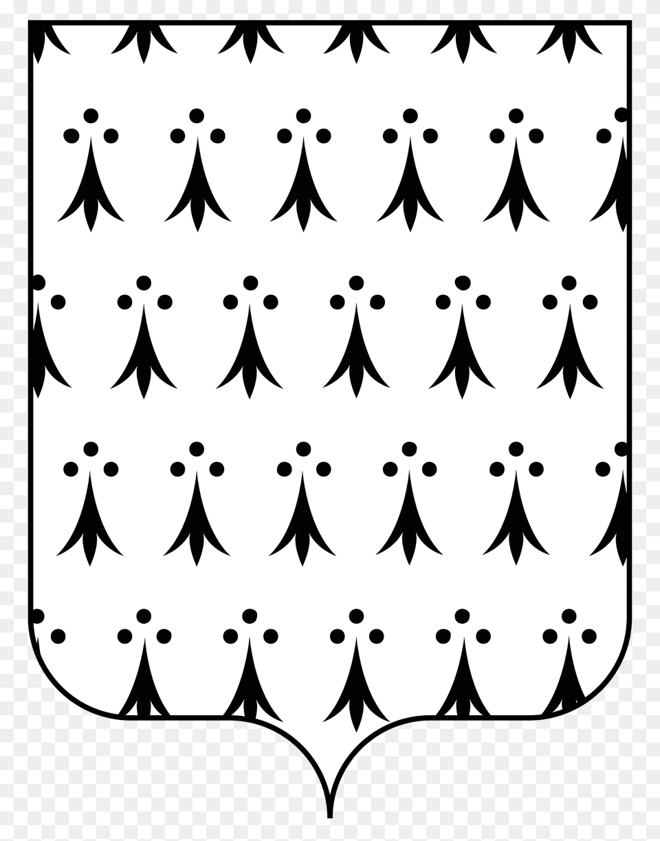 Coat Of Arms Of Brittany Clipart, Pattern, Stencil, Home Decor, Person Png Image