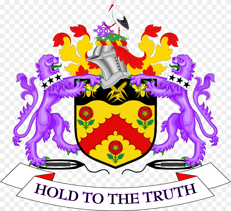 Coat Of Arms Of Burnley Borough Council City Of Salford Crest, Animal, Bird, Emblem, Symbol Free Png