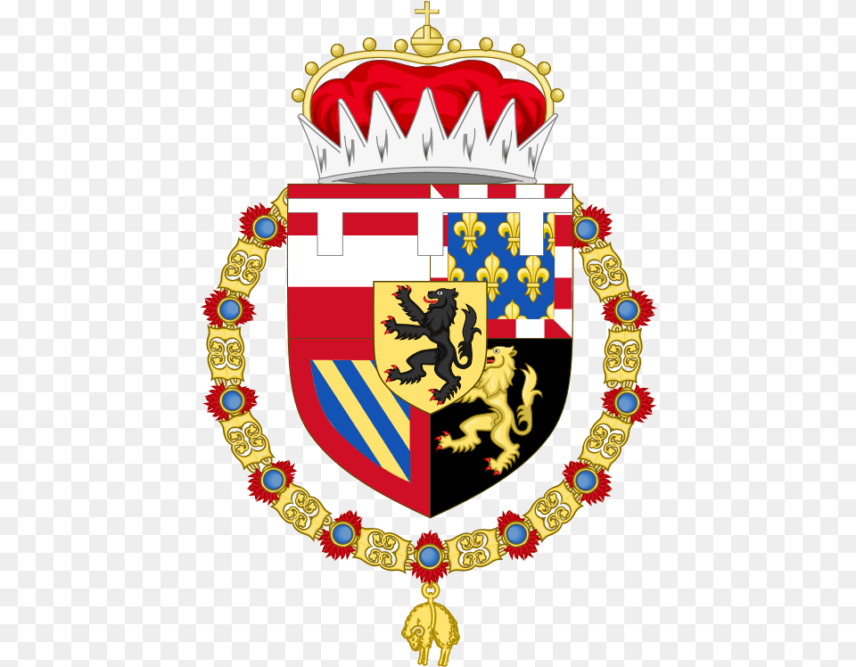 Coat Of Arms Of Charles V Holy Roman Emperor As Heir Coat Of Arms Of Imperial Germany, Emblem, Symbol, Armor, Birthday Cake Free Transparent Png