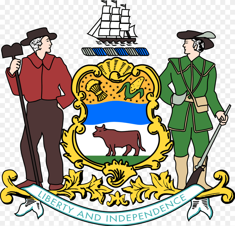 Coat Of Arms Of Delaware, Adult, Person, Man, Male Png Image