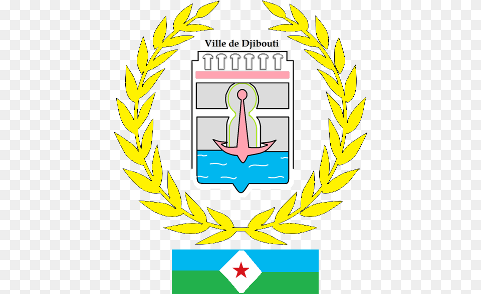 Coat Of Arms Of Djibouti City Background, Electronics, Hardware, Emblem, Symbol Free Png