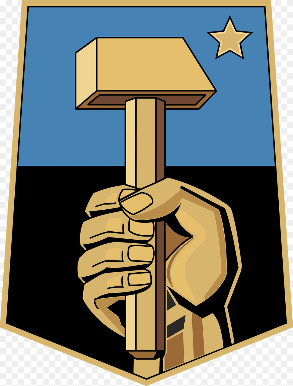 Coat Of Arms Of Donetsk Clipart, People, Person, Cross, Symbol Png