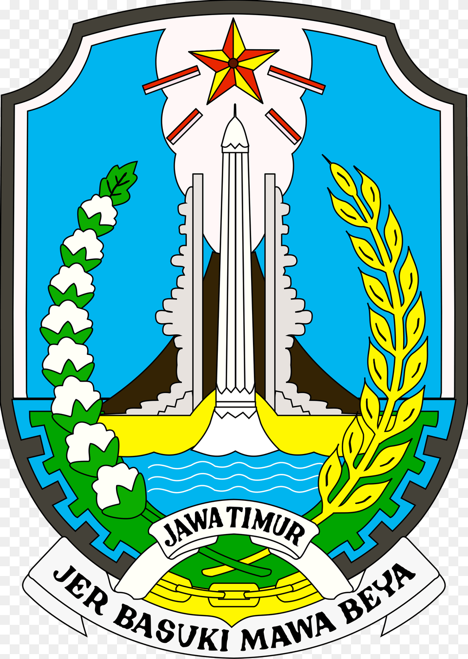 Coat Of Arms Of East Java, Emblem, Symbol, Logo, Armor Png