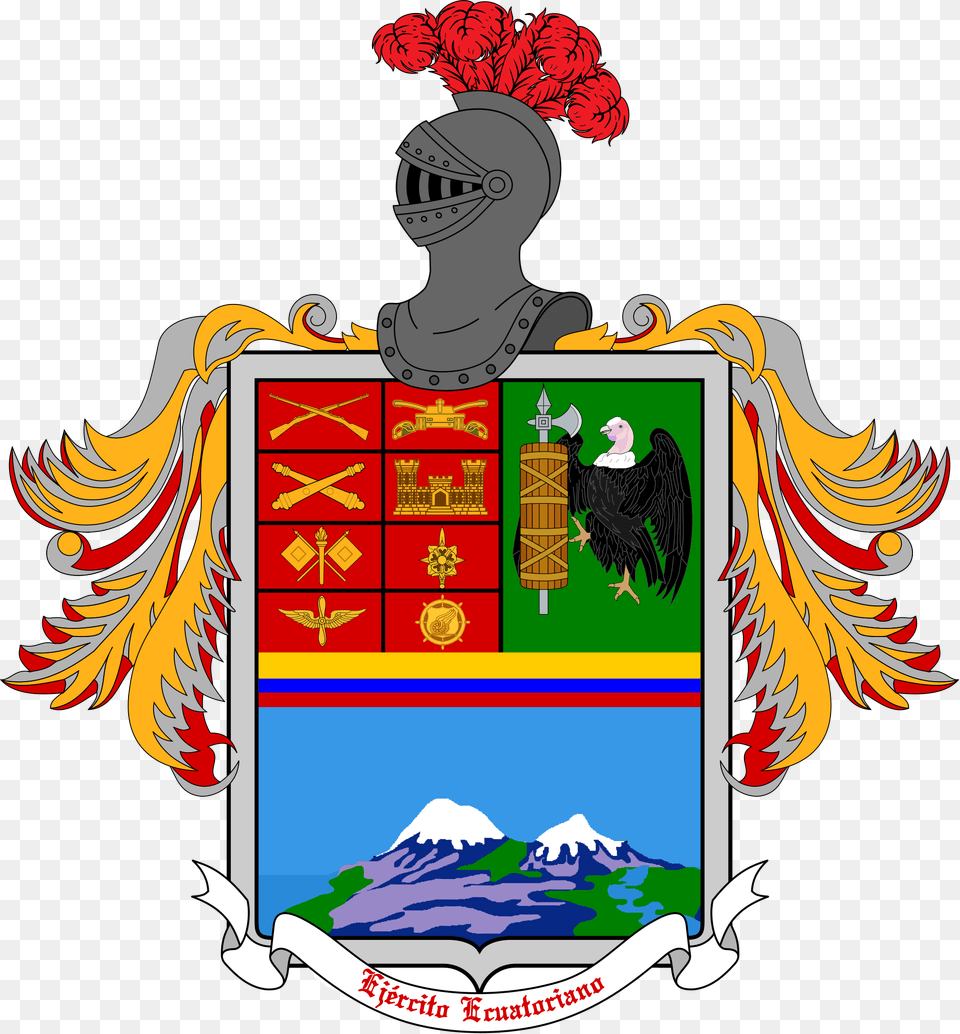 Coat Of Arms Of Ecuador Army Ejercito Ecuatoriano Vector, Armor, Baby, Person, Animal Free Transparent Png