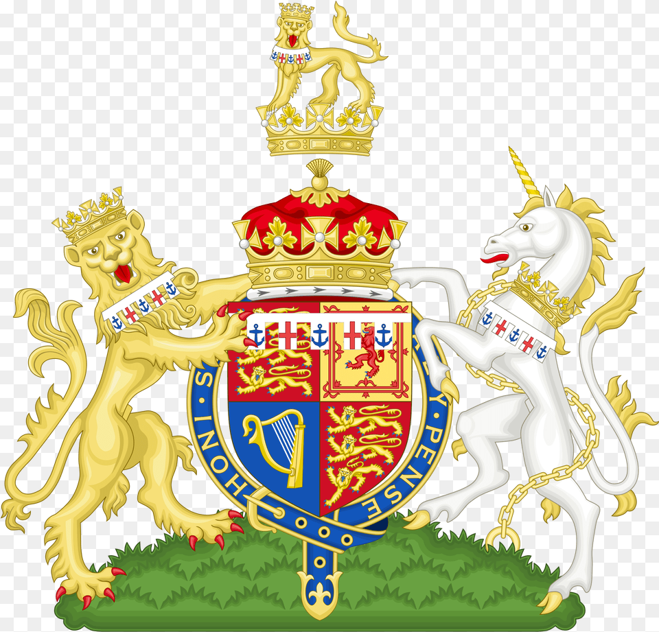 Coat Of Arms Of Edward Duke Of Kent Prince Harry Coat Of Arms, Logo, Animal, Emblem, Horse Png Image