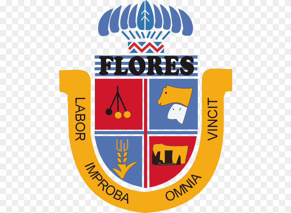 Coat Of Arms Of Flores Department Escudo De Flores Uruguay, Logo, Emblem, Symbol, Badge Free Png Download