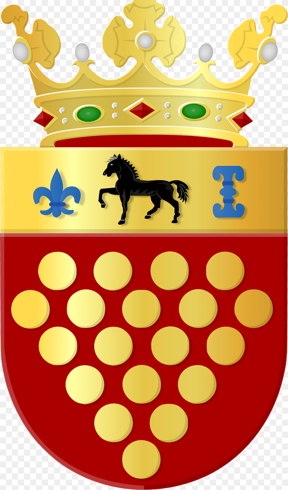 Coat Of Arms Of Geldermalsen Clipart, Animal, Horse, Mammal, Armor Png Image