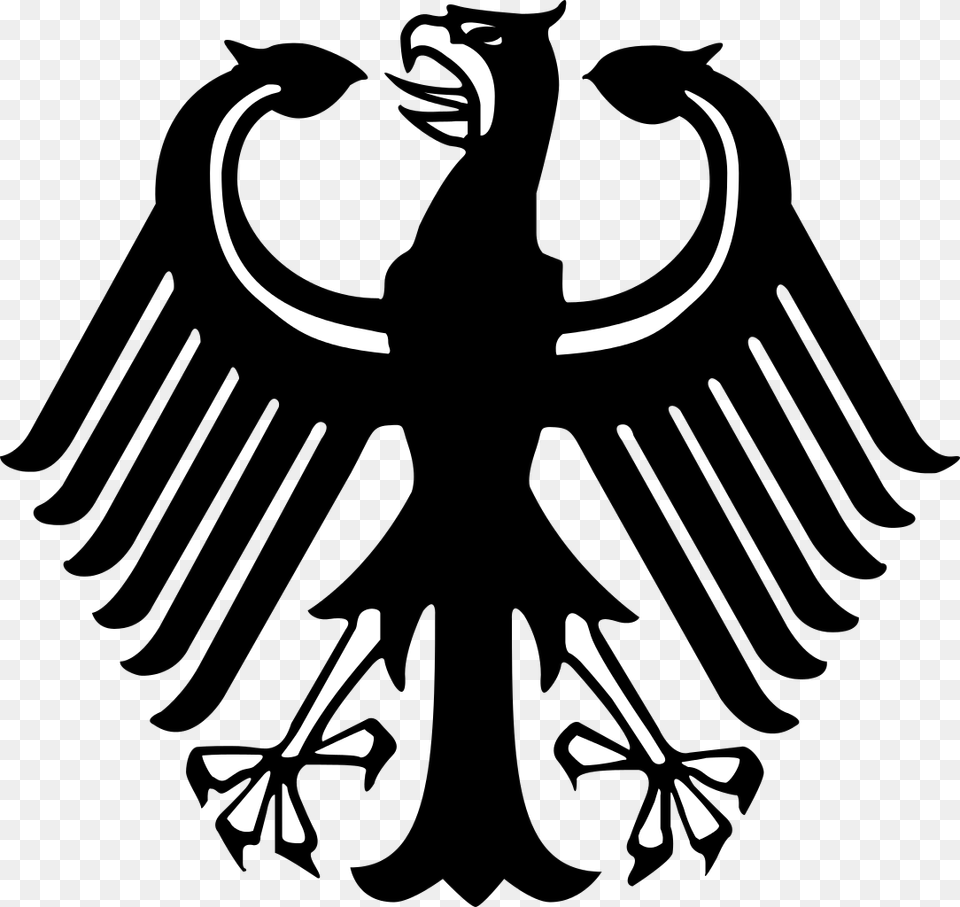 Coat Of Arms Of Germany Eagle Weimar Republic German Eagle, Emblem, Silhouette, Symbol, Electronics Png Image