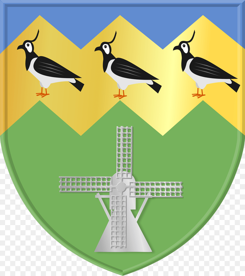 Coat Of Arms Of Gongahuizen Clipart, Cross, Symbol, Animal, Bird Png Image