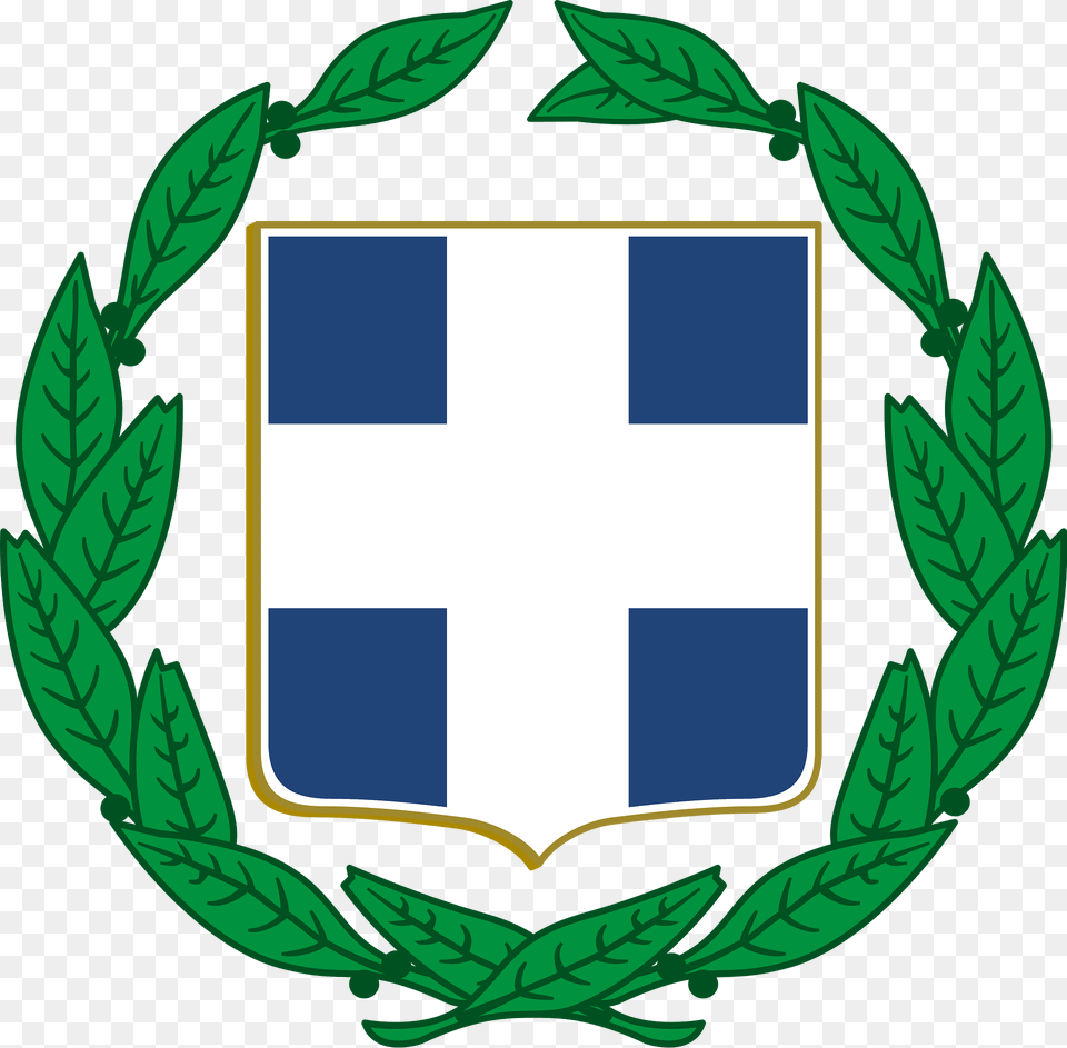 Coat Of Arms Of Greece Colour Clipart, First Aid, Symbol, Emblem Free Png