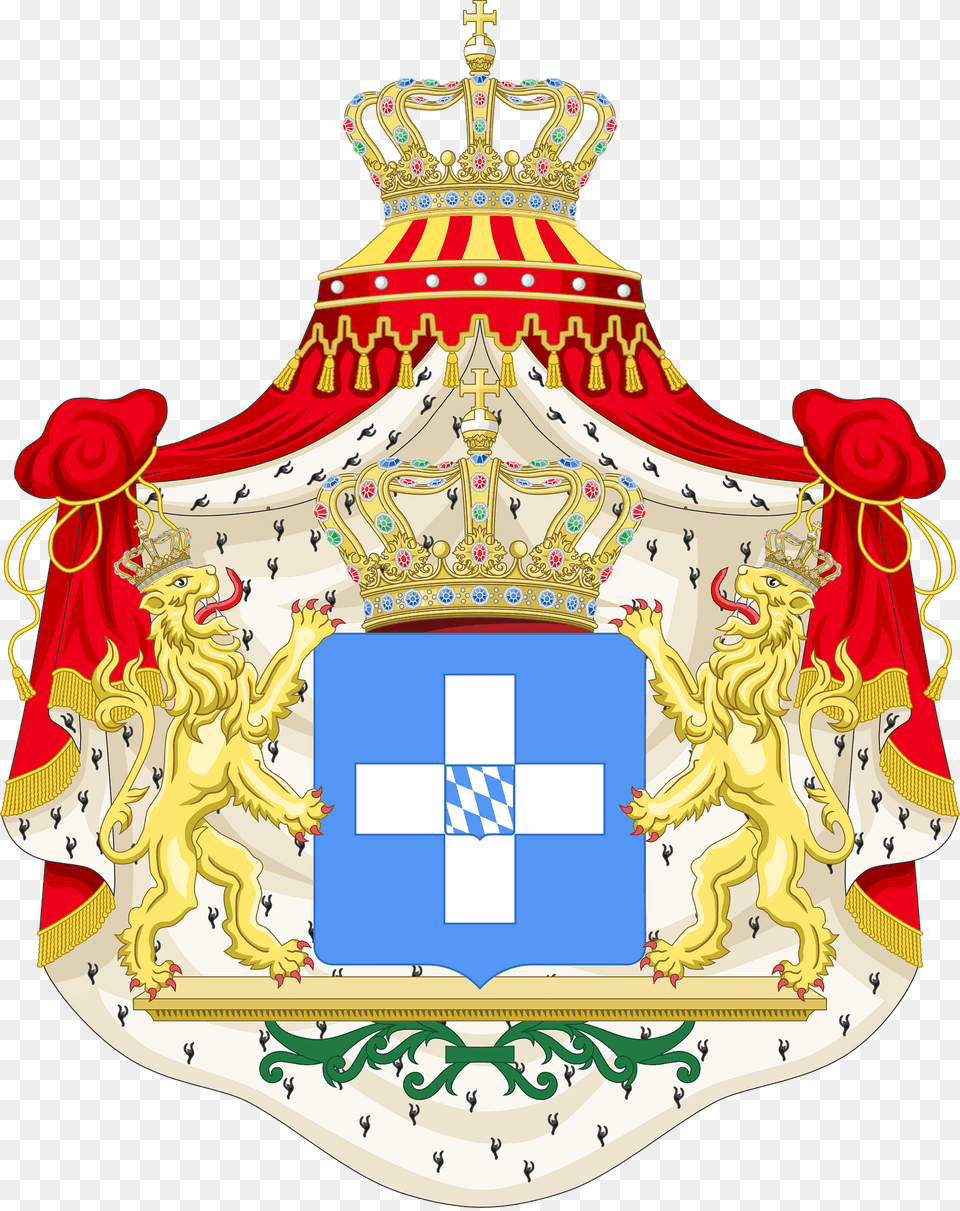 Coat Of Arms Of Greece Wittelsbach Clipart Png