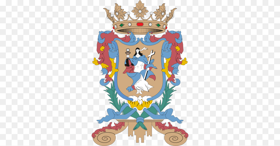 Coat Of Arms Of Guanajuato Guanajuato Coat Of Arms, Emblem, Symbol, Adult, Face Free Png
