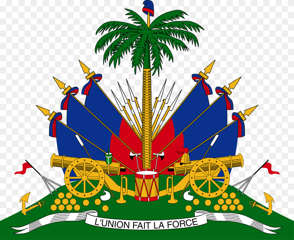 Coat Of Arms Of Haiti Clipart, Bulldozer, Machine, Wheel Free Png