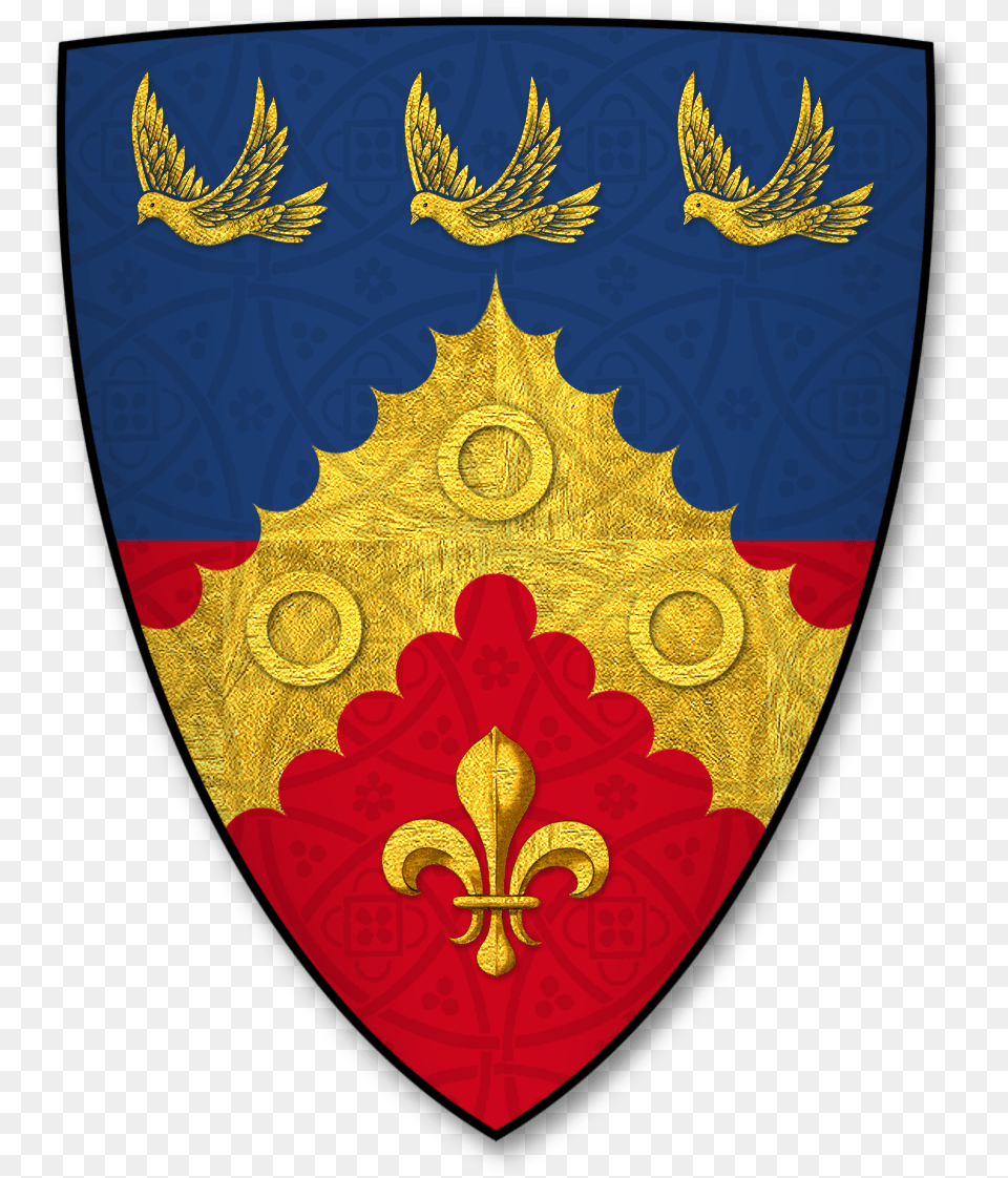 Coat Of Arms Of Hodgetts Of Dudley Worcestershire Emblem, Armor, Shield, Blackboard Png Image