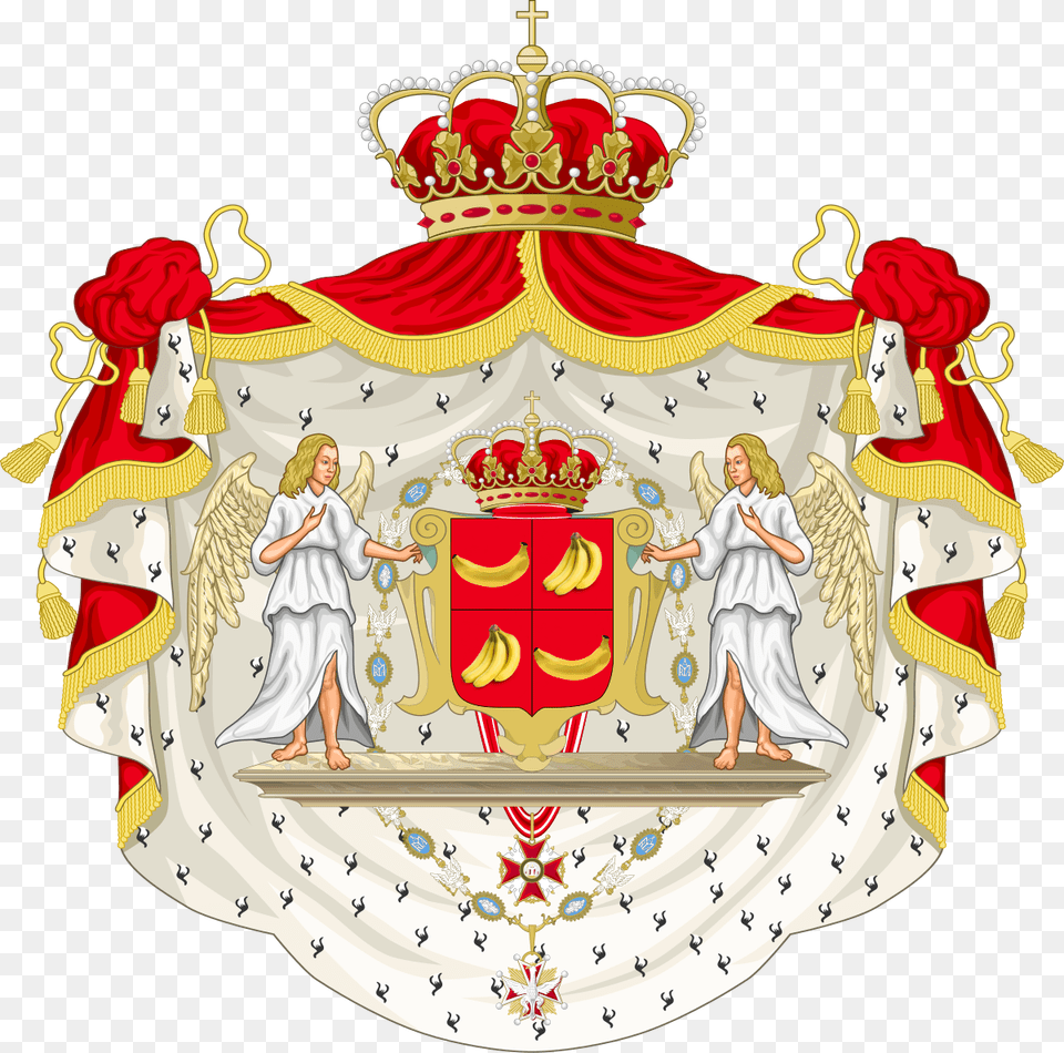 Coat Of Arms Of Holy Banana Polish Royal Coat Of Arms, Accessories, Adult, Female, Person Free Transparent Png