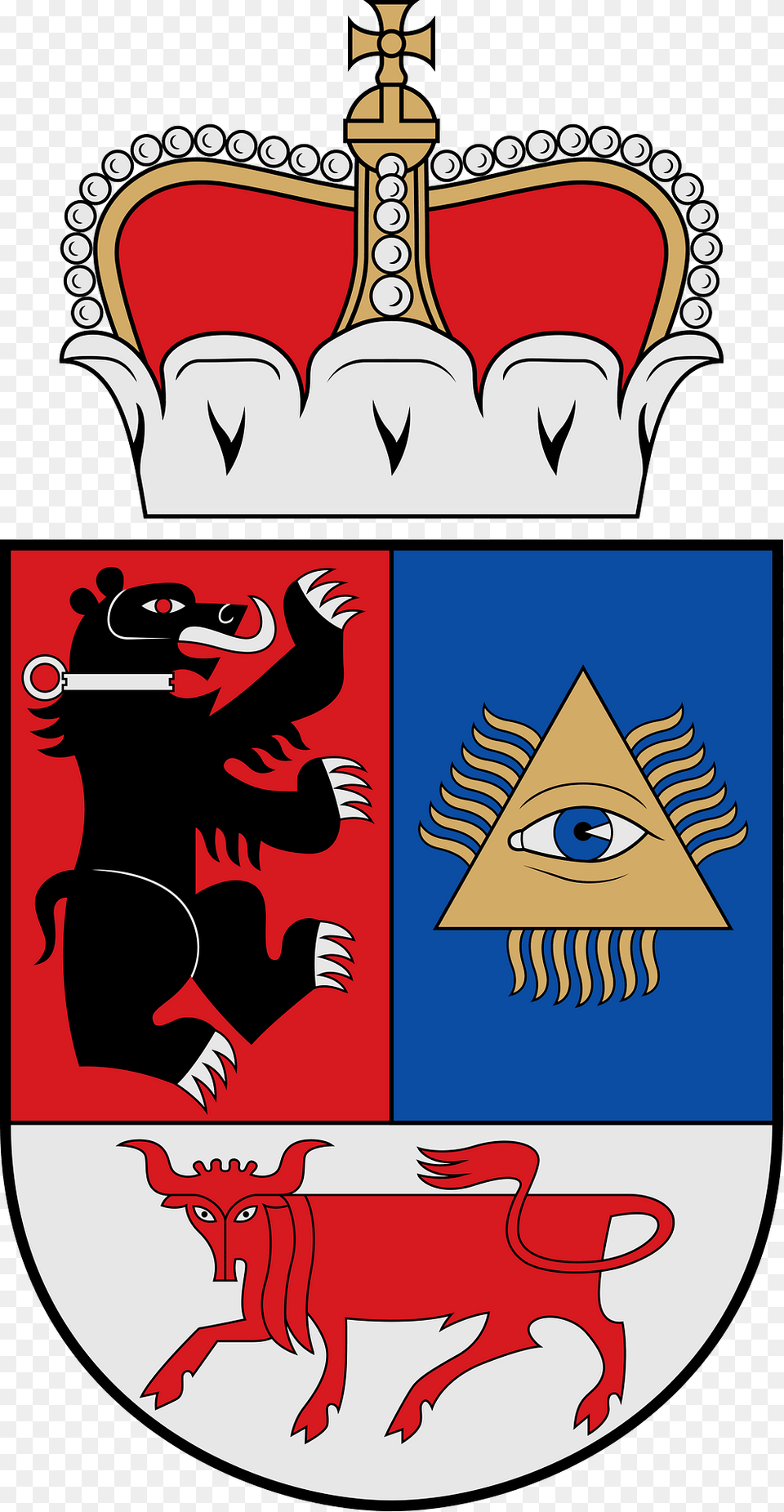 Coat Of Arms Of Iauliai Grand Lithuania Clipart, Baby, Person, Animal, Bird Free Png
