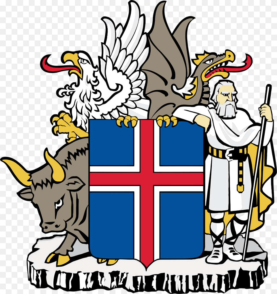 Coat Of Arms Of Iceland Clipart, Person, Face, Head, Baby Free Png Download