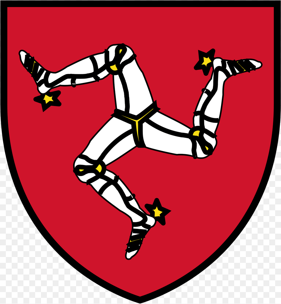 Coat Of Arms Of Isle Of Man Clipart, Armor, Animal, Kangaroo, Mammal Free Transparent Png