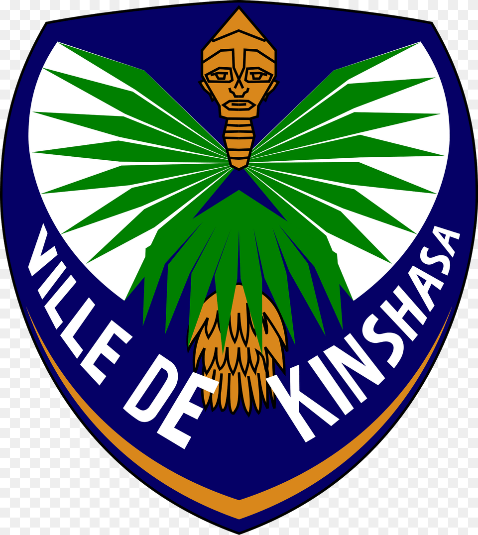 Coat Of Arms Of Kinshasa Clipart, Badge, Emblem, Logo, Symbol Free Png