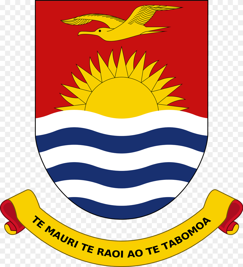Coat Of Arms Of Kiribati Clipart, Logo, Emblem, Symbol, Animal Png