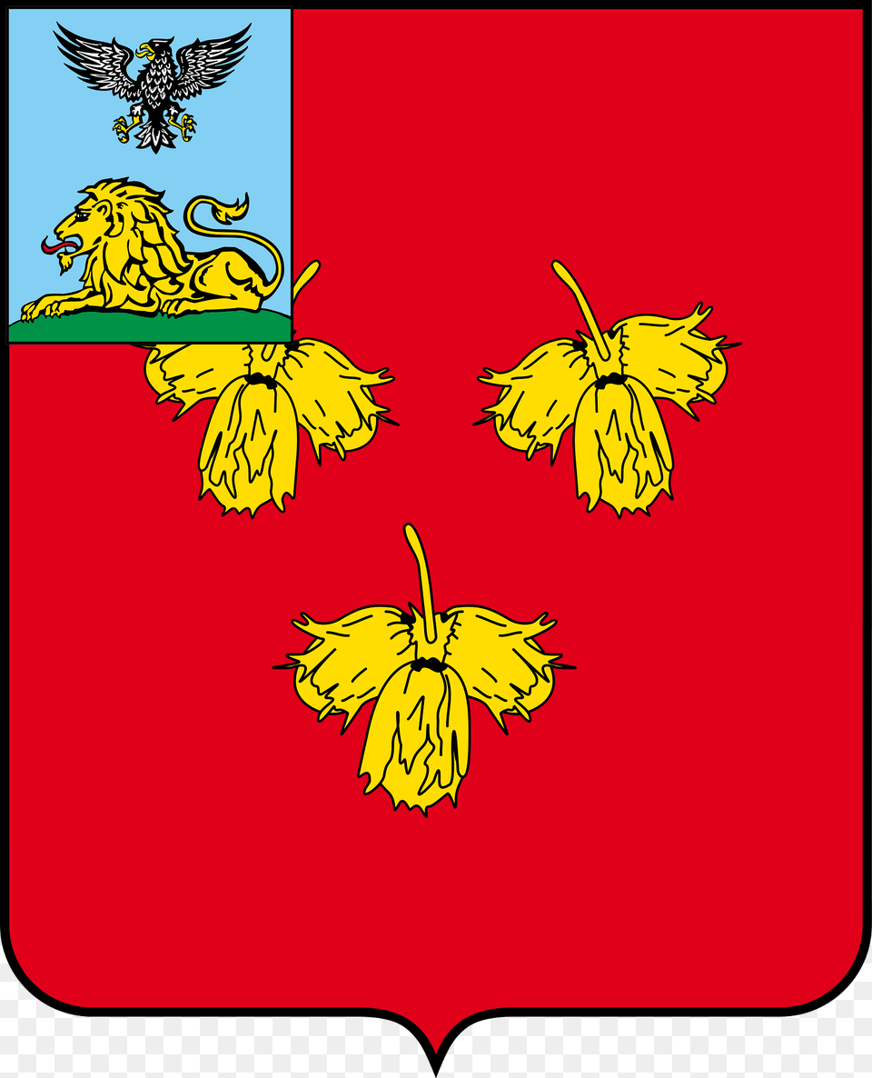 Coat Of Arms Of Krasnoye Rayon Belgorod Oblast Clipart, Animal, Lion, Mammal, Wildlife Free Transparent Png