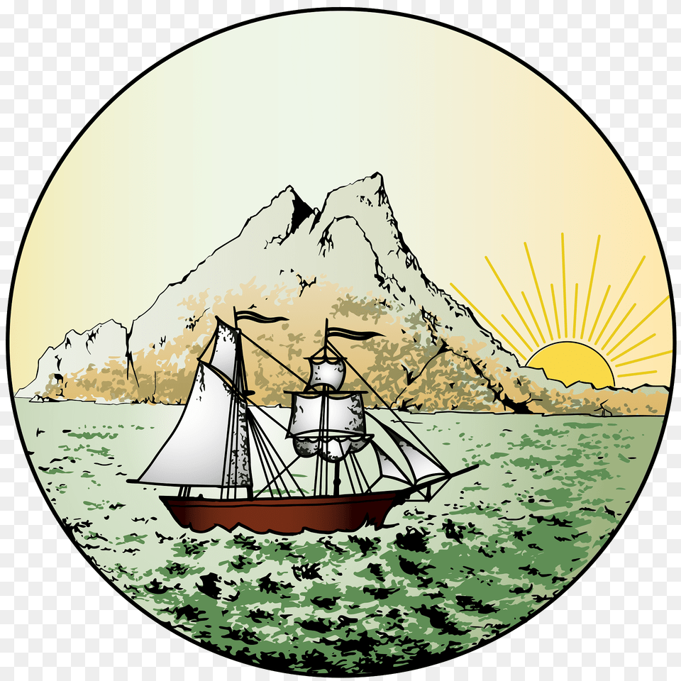 Coat Of Arms Of Labuan Clipart, Boat, Sailboat, Transportation, Vehicle Free Png