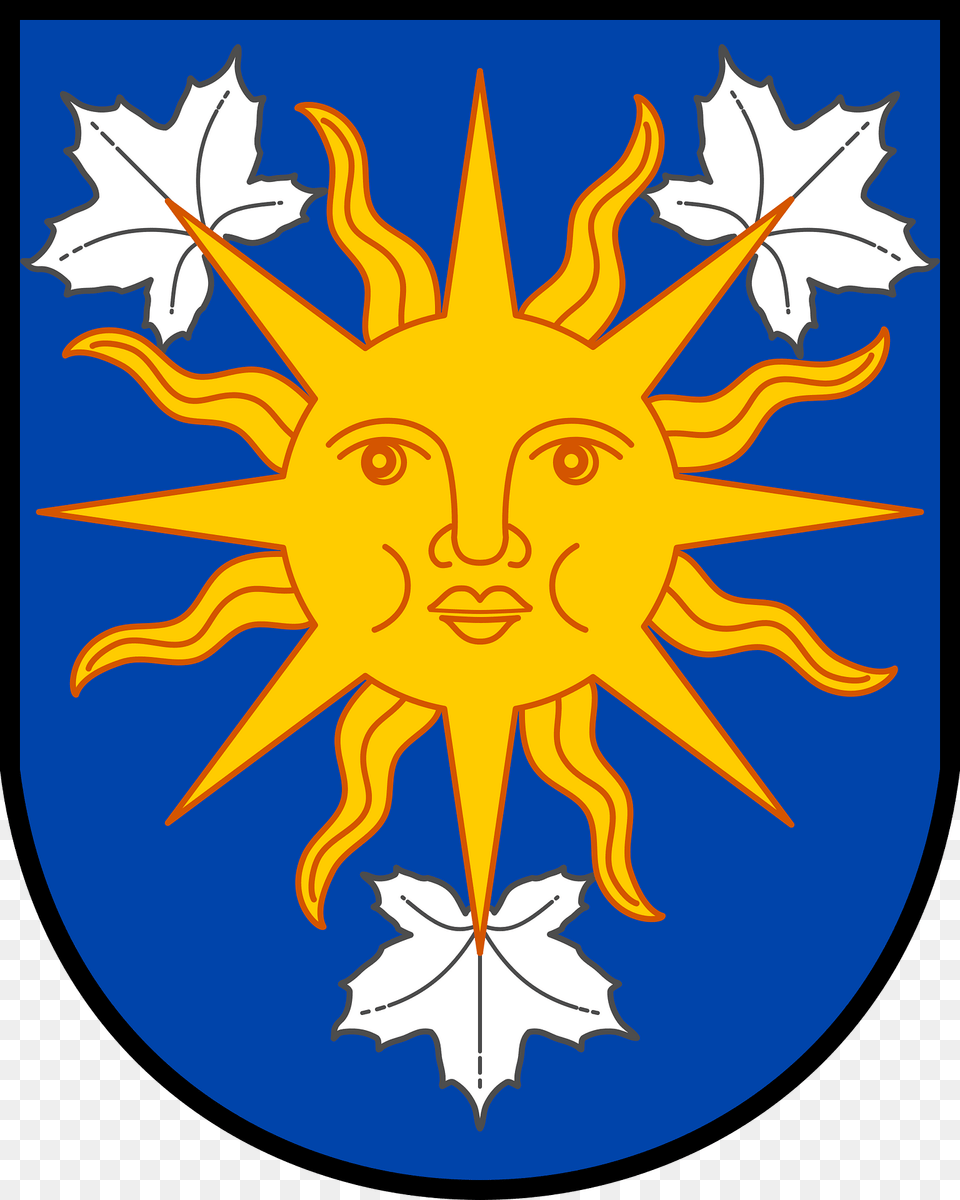 Coat Of Arms Of Loukov Okres Krom Clipart, Leaf, Plant, Logo, Face Png Image